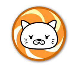 White cat stickers sticker #3844729