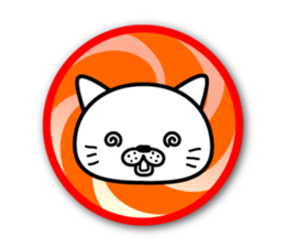 White cat stickers sticker #3844730