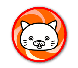 White cat stickers sticker #3844730