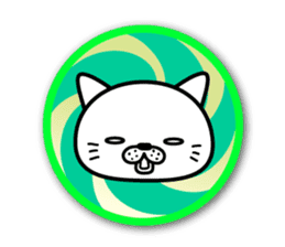 White cat stickers sticker #3844731