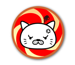 White cat stickers sticker #3844732