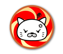 White cat stickers sticker #3844732