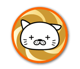 White cat stickers sticker #3844733