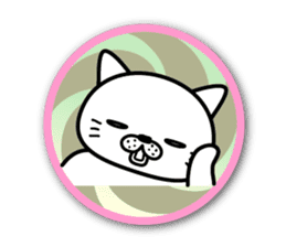White cat stickers sticker #3844734