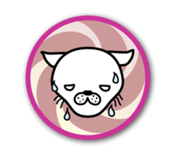 White cat stickers sticker #3844738