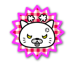 White cat stickers sticker #3844742