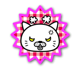 White cat stickers sticker #3844742