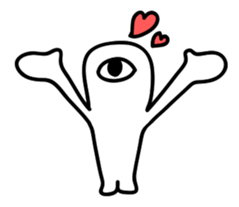 Single eye sticker #3845864