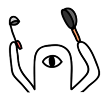 Single eye sticker #3845877