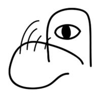 Single eye sticker #3845879