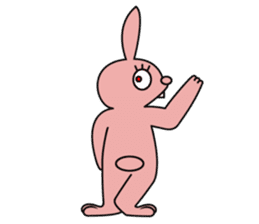 Ugly rabbit! sticker #3846024