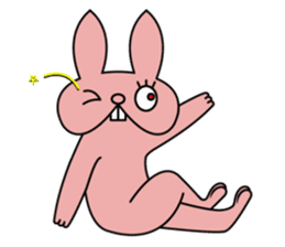 Ugly rabbit! sticker #3846025