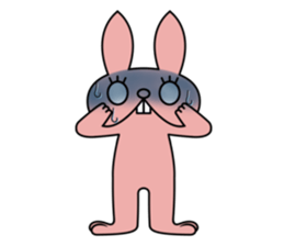 Ugly rabbit! sticker #3846027
