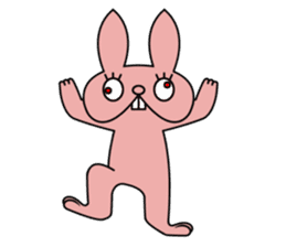 Ugly rabbit! sticker #3846034