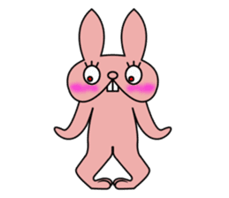 Ugly rabbit! sticker #3846036