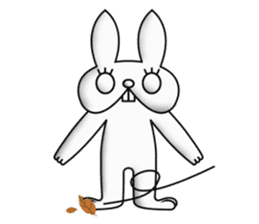 Ugly rabbit! sticker #3846039