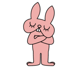 Ugly rabbit! sticker #3846045