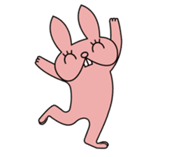 Ugly rabbit! sticker #3846046