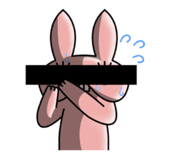 Ugly rabbit! sticker #3846048