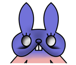 Ugly rabbit! sticker #3846060