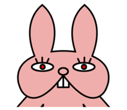 Ugly rabbit! sticker #3846062