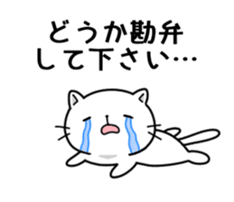 Respect language cute cat sticker #3846412