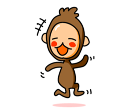 The name of the monkey is CHITA-kun. sticker #3846632