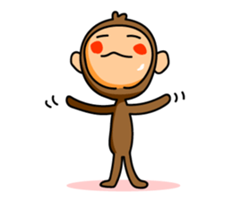 The name of the monkey is CHITA-kun. sticker #3846634