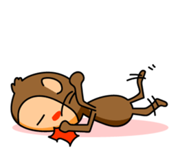 The name of the monkey is CHITA-kun. sticker #3846649