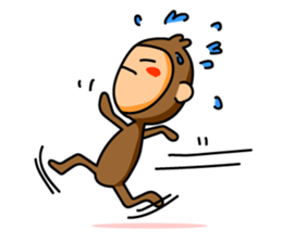 The name of the monkey is CHITA-kun. sticker #3846651