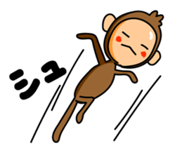 The name of the monkey is CHITA-kun. sticker #3846652