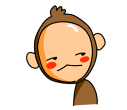 The name of the monkey is CHITA-kun. sticker #3846653