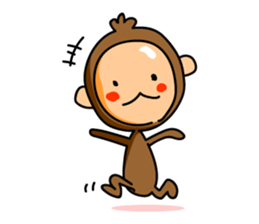 The name of the monkey is CHITA-kun. sticker #3846657