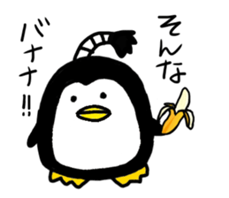 Topknot Penguin(Japanese style)1st sticker #3846950