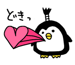 Topknot Penguin(Japanese style)1st sticker #3846955