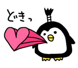 Topknot Penguin(Japanese style)1st sticker #3846955