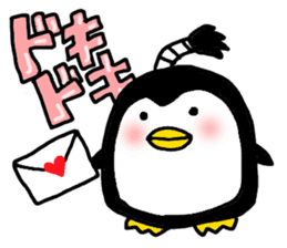 Topknot Penguin(Japanese style)1st sticker #3846956