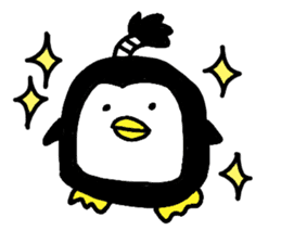 Topknot Penguin(Japanese style)1st sticker #3846958