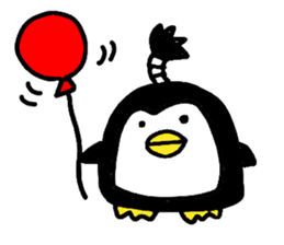 Topknot Penguin(Japanese style)1st sticker #3846974