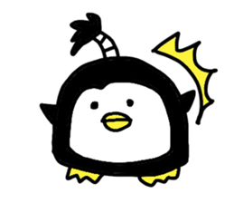 Topknot Penguin(Japanese style)1st sticker #3846975