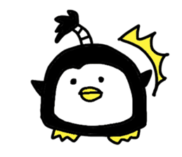 Topknot Penguin(Japanese style)1st sticker #3846975