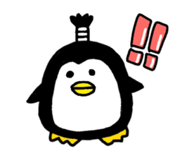 Topknot Penguin(Japanese style)1st sticker #3846976