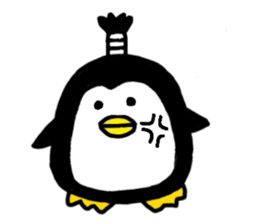 Topknot Penguin(Japanese style)1st sticker #3846980
