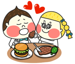 Chestnut Couple by Funnyeve sticker #3847343