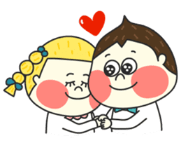 Chestnut Couple by Funnyeve sticker #3847344
