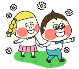 Chestnut Couple by Funnyeve sticker #3847345
