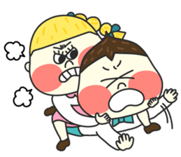 Chestnut Couple by Funnyeve sticker #3847351