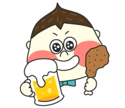 Chestnut Couple by Funnyeve sticker #3847367