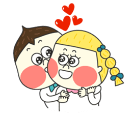 Chestnut Couple by Funnyeve sticker #3847368