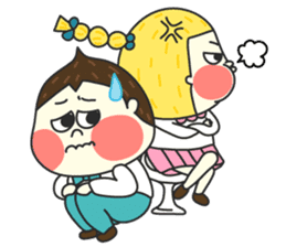 Chestnut Couple by Funnyeve sticker #3847372